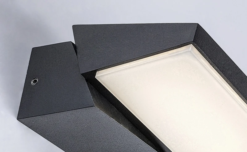 Senica – LED външна стенна лампа в черно/бяло, 170×50мм, 13W, 4000K, IP65