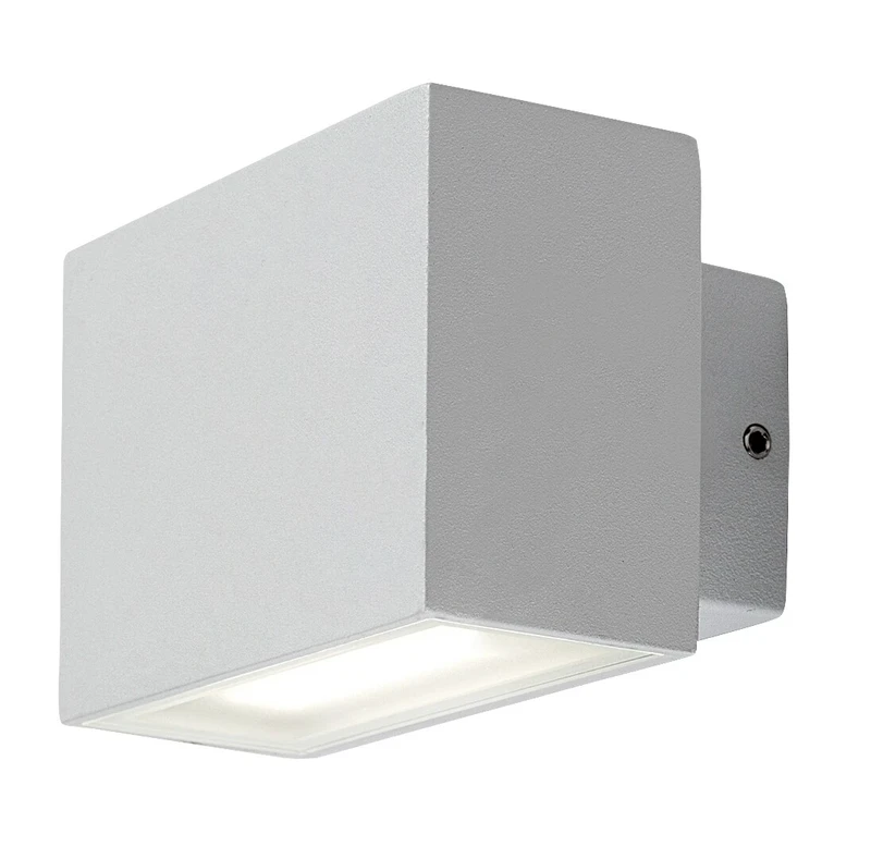 Външно стенно осветление Mataro – LED външна стенна лампа в бяло, 90×65мм, 7W, 4000K, IP54