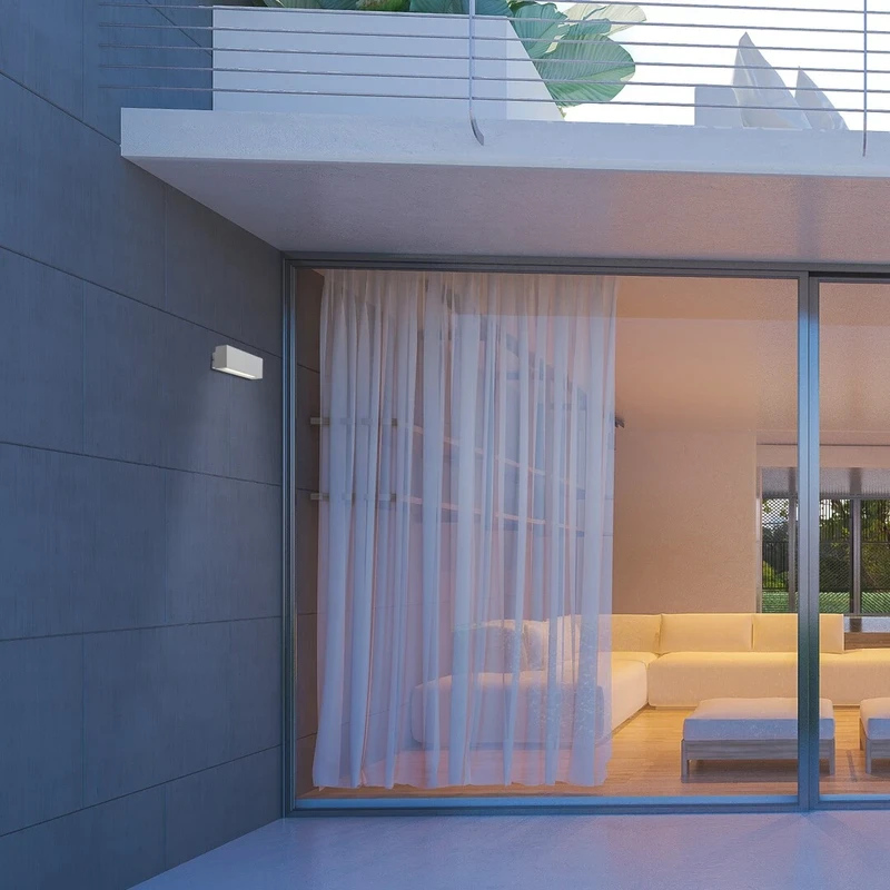 Mataro – LED външна стенна лампа в бяло, 180×65мм, 10W, 4000K, IP54