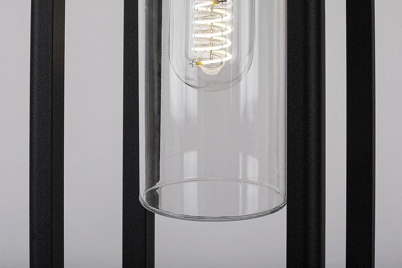 Zernest – външна стояща лампа в черно, 150×600мм, IP54, 1×E27