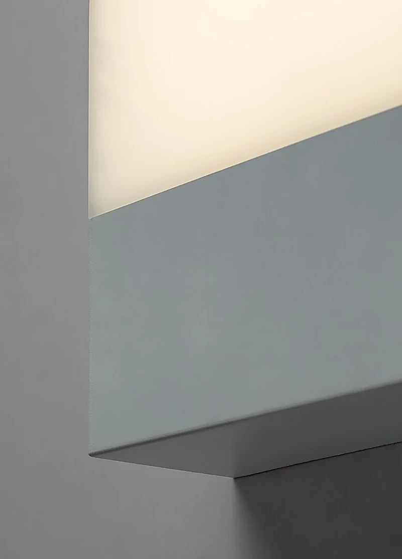 Gimone – LED външна стенна лампа в бяло, 160×200мм, 10W, 4000K, IP44