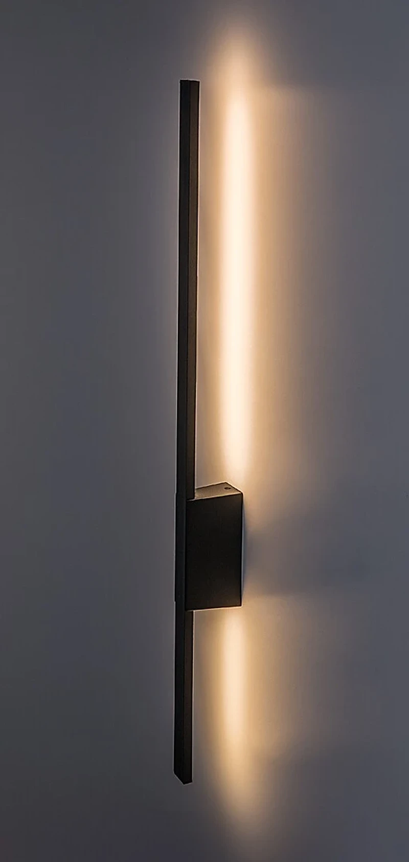 Kelebia – LED външен аплик в черно с бял плафон, 800мм, 12W, 3000K, IP44