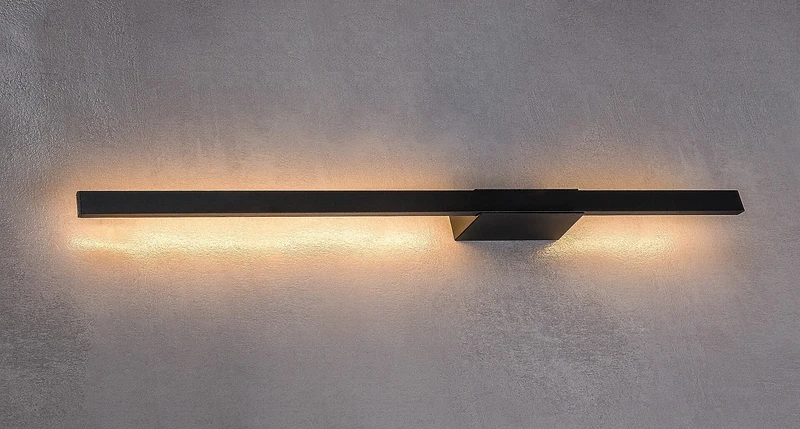 Kelebia – LED външен аплик в черно с бял плафон, 800мм, 12W, 3000K, IP44