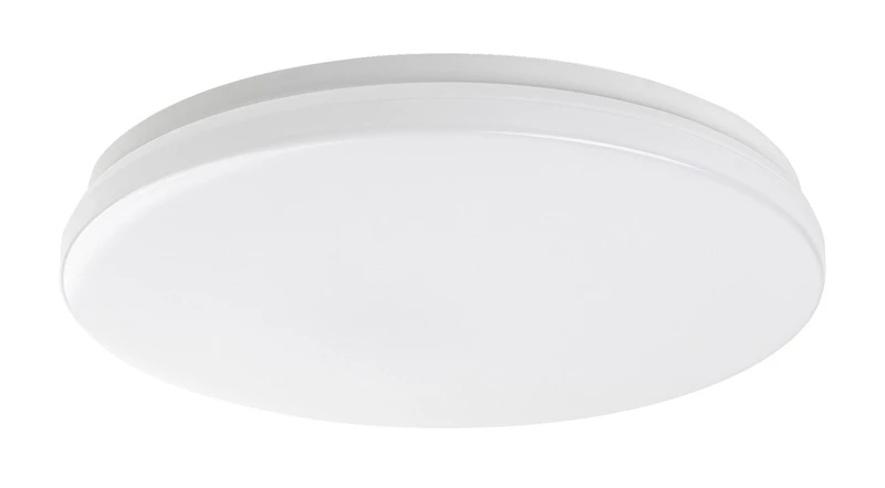 Lowar – LED плафон за тераса в бяло, Ø350мм, 24W, 4000K, IP44, сензор