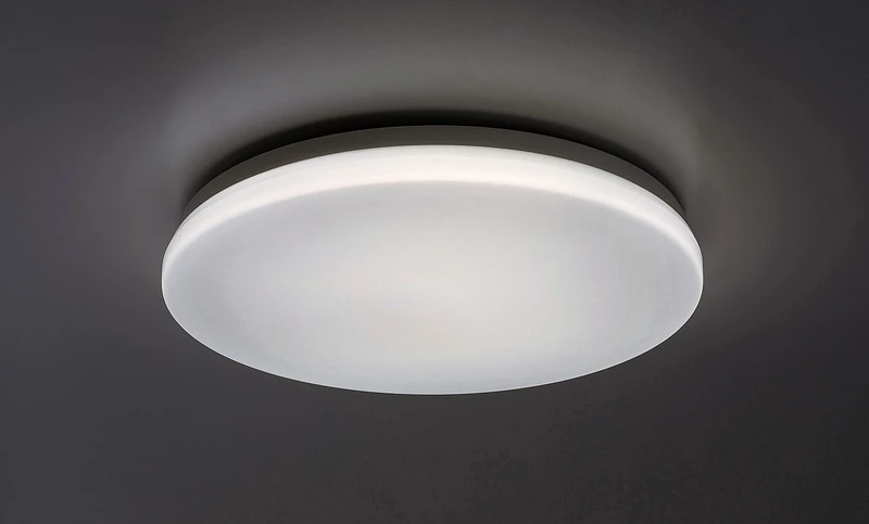 Lowar – LED плафон за тераса в бяло, Ø350мм, 24W, 4000K, IP44, сензор