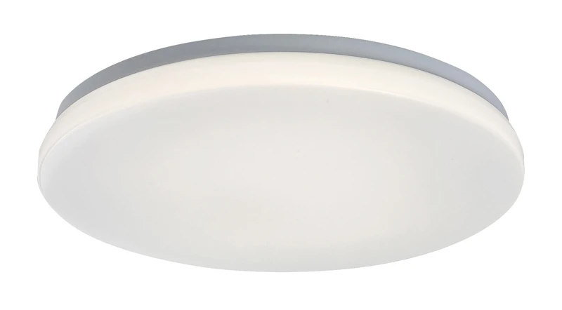 Външни таванни лампи (плафони) Lowar – LED плафон за тераса в бяло, Ø350мм, 24W, 4000K, IP44, сензор