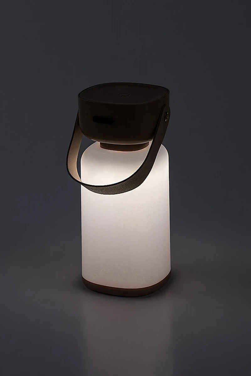Funes – LED градинска лампа в кафяво/бяло, Ø80мм, IP44, 2800-6500K, димируема