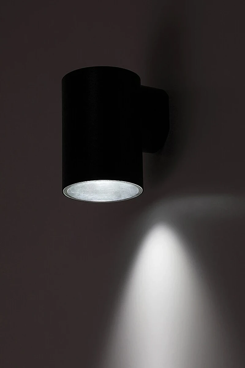 Urfa – LED външна стенна лампа в черно/бяло, Ø75мм, 9W, 2700-6500K, IP65