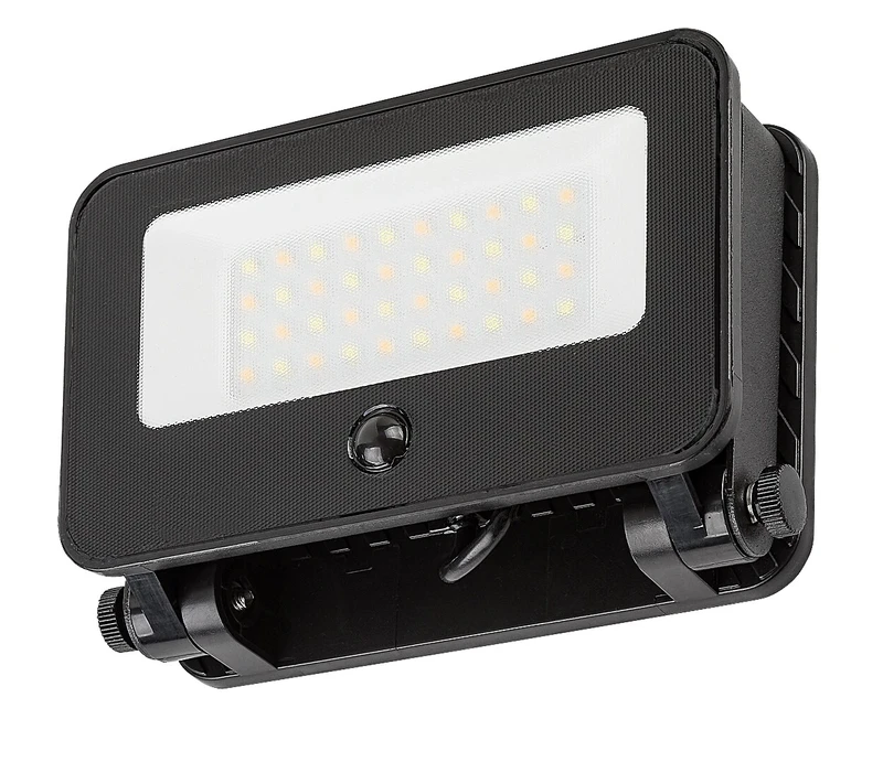 Tarcal – LED соларен аплик за външен монтаж в черно, 140×175мм, 6W, IP65