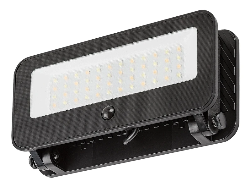 Tarcal – LED соларна стенна лампа в черно с бяло стъкло, 190×175мм, 8W, 3000-6500K