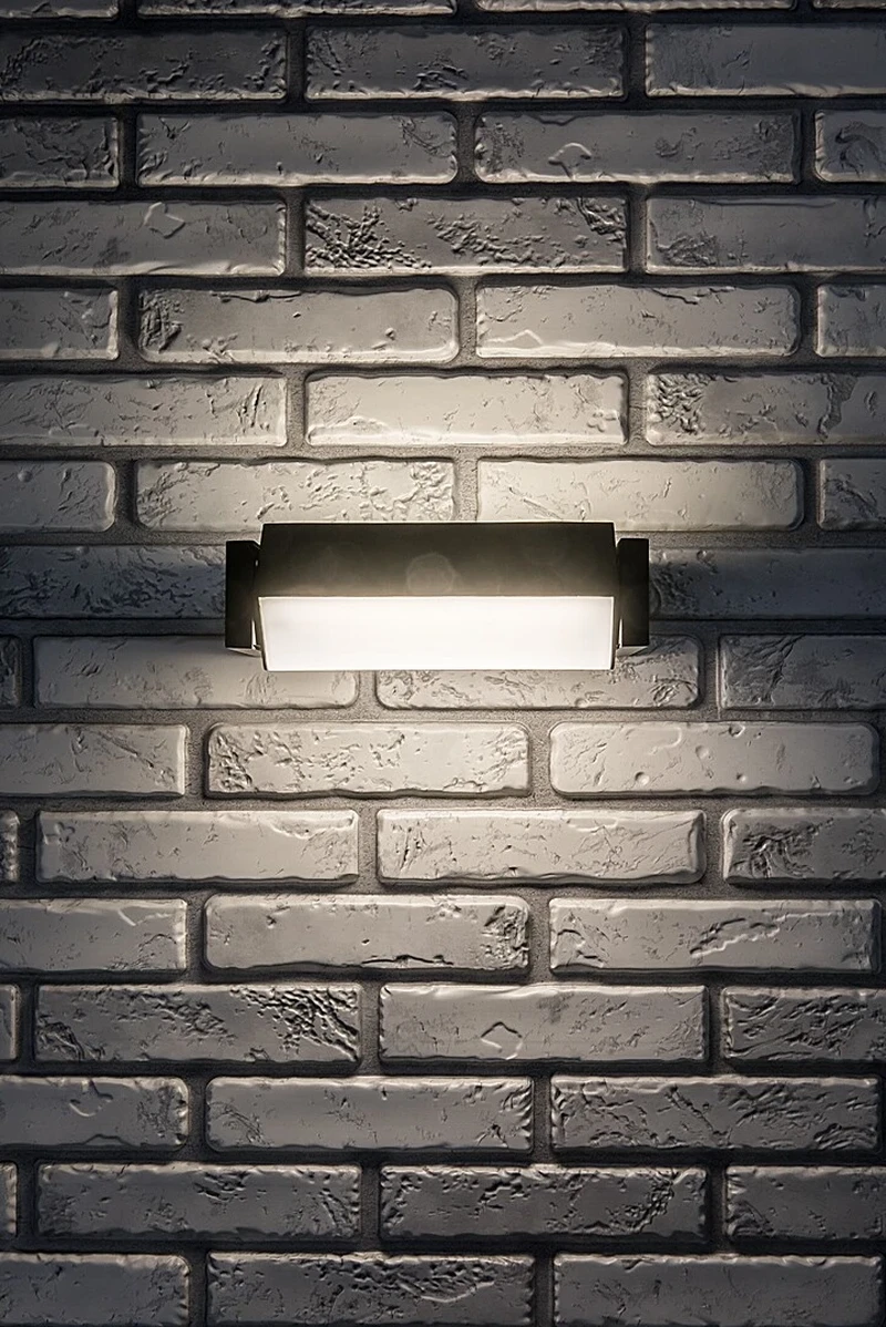 Cubbington – LED външен аплик в черно с бял дифузер, 230×130мм, 18W, 4000K, IP54