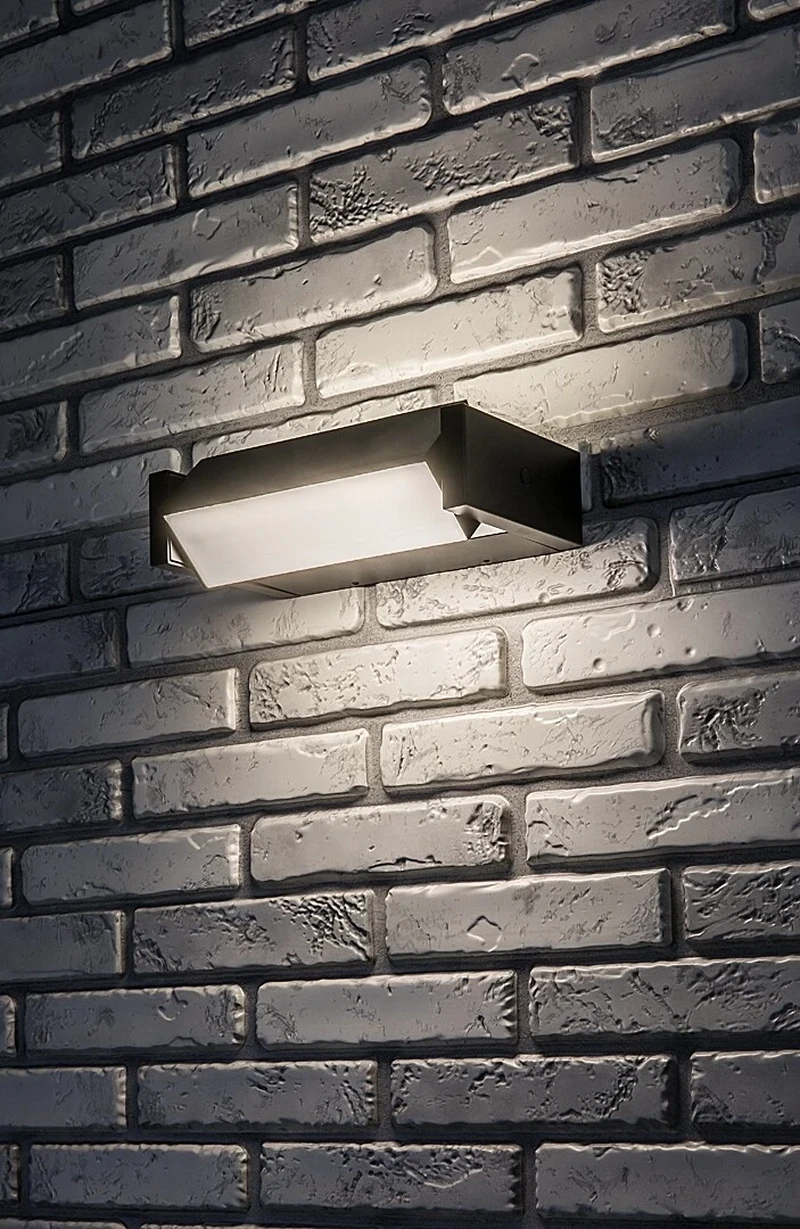 Cubbington – LED външен аплик в черно с бял дифузер, 230×130мм, 18W, 4000K, IP54