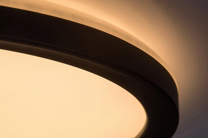 Inverness – LED плафон за тераса в черно/бяло, Ø280мм, 15W, 2700-6500K