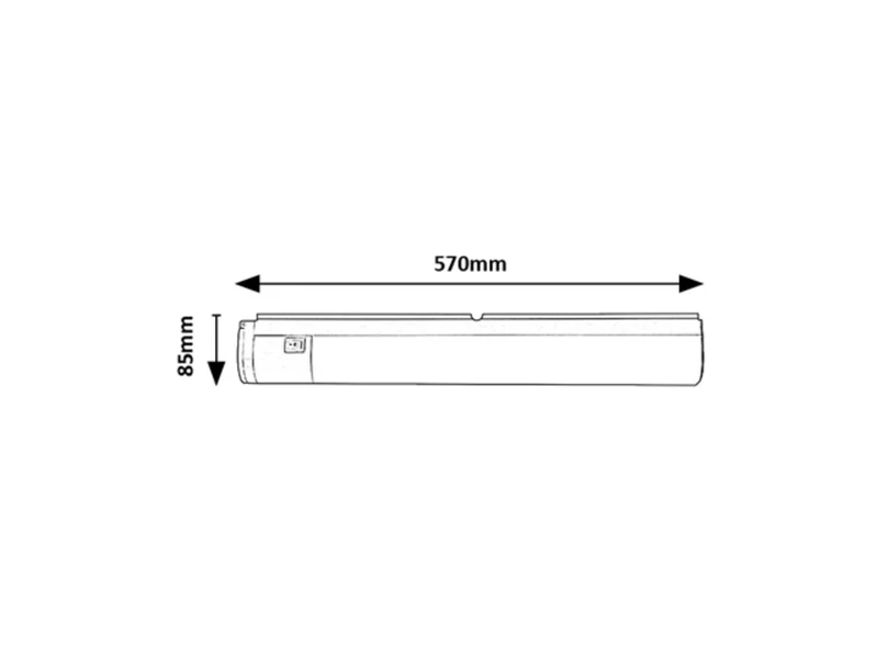 Duddu – LED осветление за кухня в бяло, 570мм, 17W, 4000K, IP44