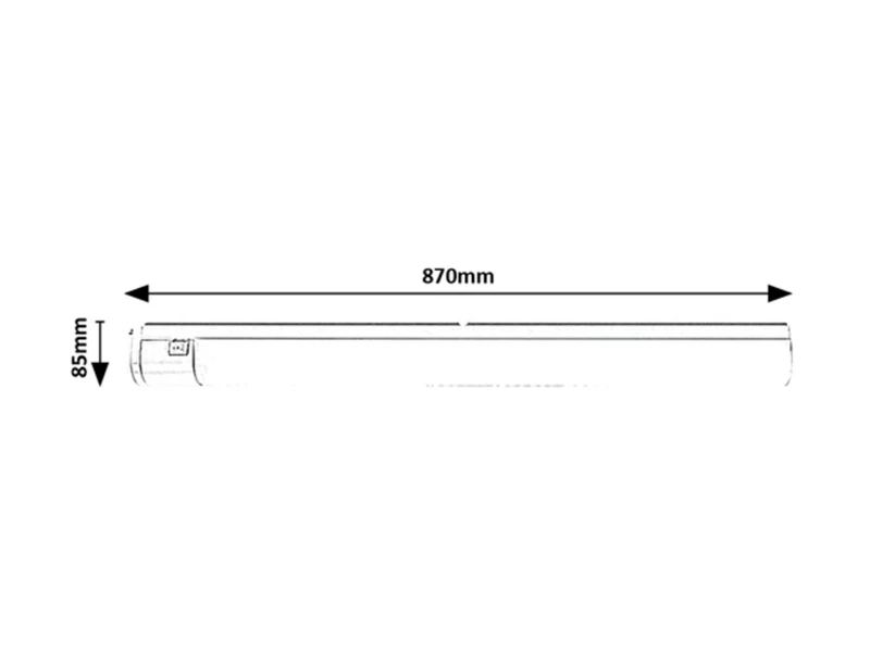 Duddu – LED осветление за кухня в бяло, 870мм, 20W, 4000K, IP44