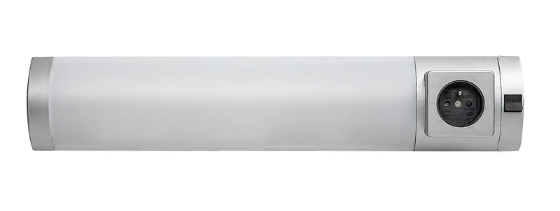 Soft 2E – LED осветление за кухня в сребрист алуминий, 450мм, 5W, 4000K