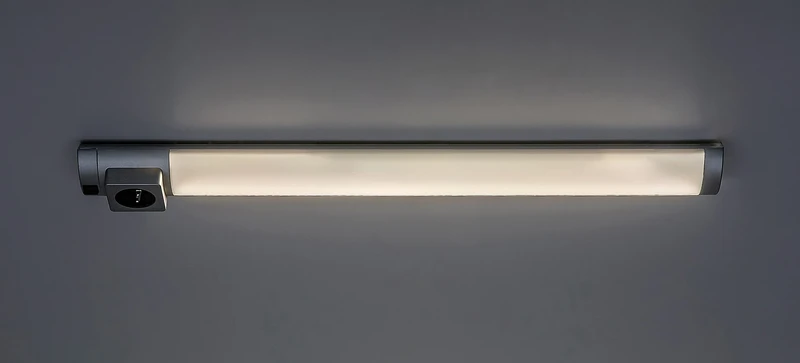 Soft2 – LED осветление за кухня в сребристо, 450мм, 5W, 4000K