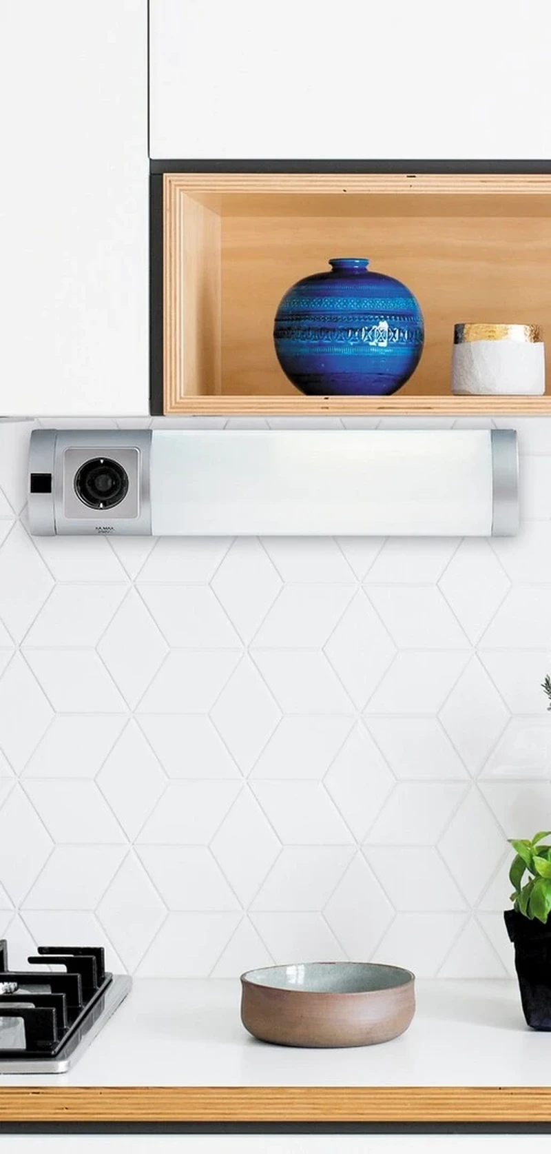 Soft2 – LED осветление за кухня в сребристо, 450мм, 5W, 4000K