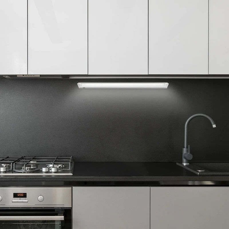Easylight2 – LED осветление за кухня в сребристо, 910мм, 15W, 4000K