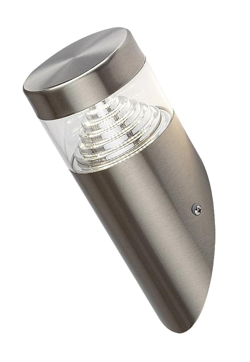 Lisbon – LED външен аплик от неръждаема стомана, Ø80мм, 7W, 4000K, IP54