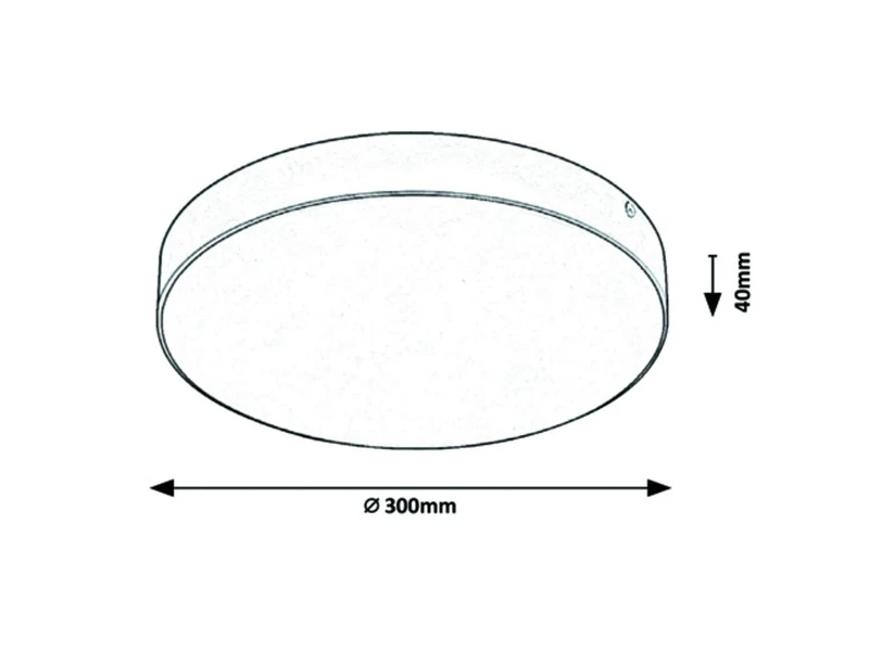Tartu – LED плафон за тераса в бял мат, Ø300мм, 24W, 2800-6000K, IP44