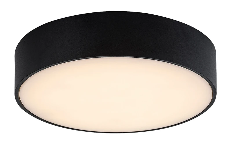 Tartu – LED плафониера за тераса в черен мат, Ø175мм, 18W, 2800-6000K