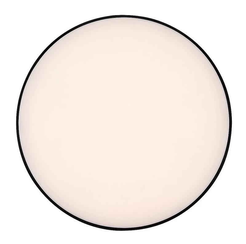 Tartu – LED плафон за тераса в черен мат, Ø300мм, 24W, 2800-6000K, IP44