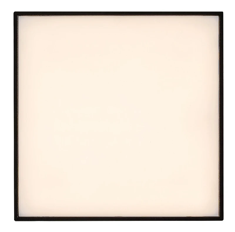 Tartu – LED плафон за тераса в черен мат, 175×175мм, 18W, 2800-6000K, IP44