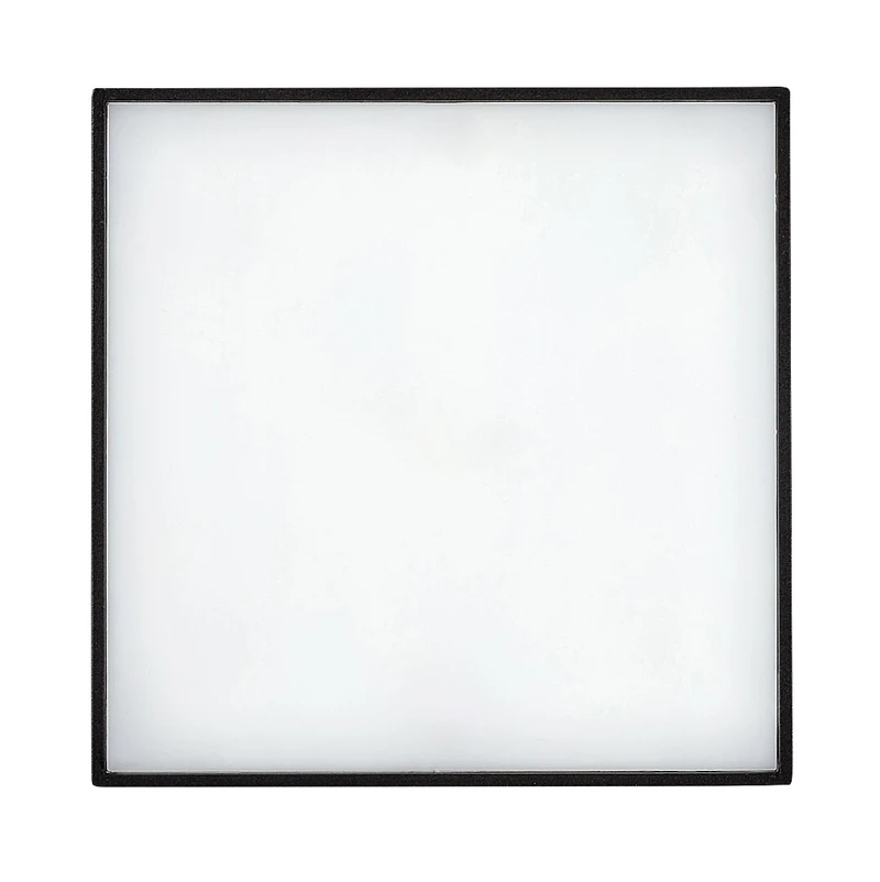 Tartu – LED плафон за тераса в черен мат, 175×175мм, 18W, 2800-6000K, IP44