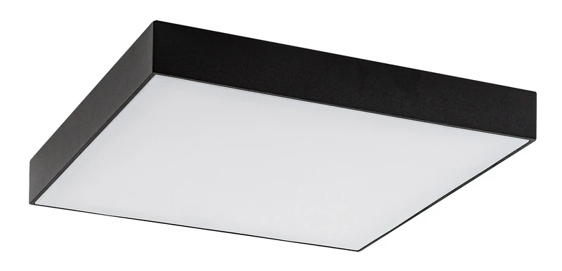 Tartu – LED плафон за тераса в черен мат, 300×300мм, 24W, 2800-6000K, IP44