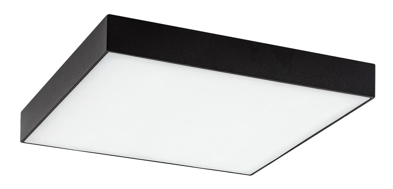 Tartu – LED плафон за тераса в черен мат, 300×300мм, 24W, 2800-6000K, IP44