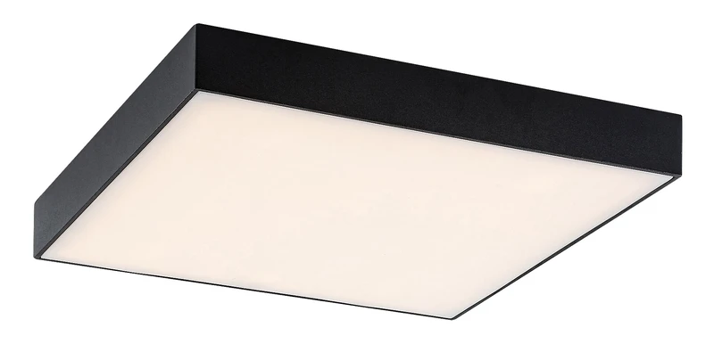 Tartu – LED плафон за тераса в черен мат, 300×300мм, 24W, 2800-6000K, IP44
