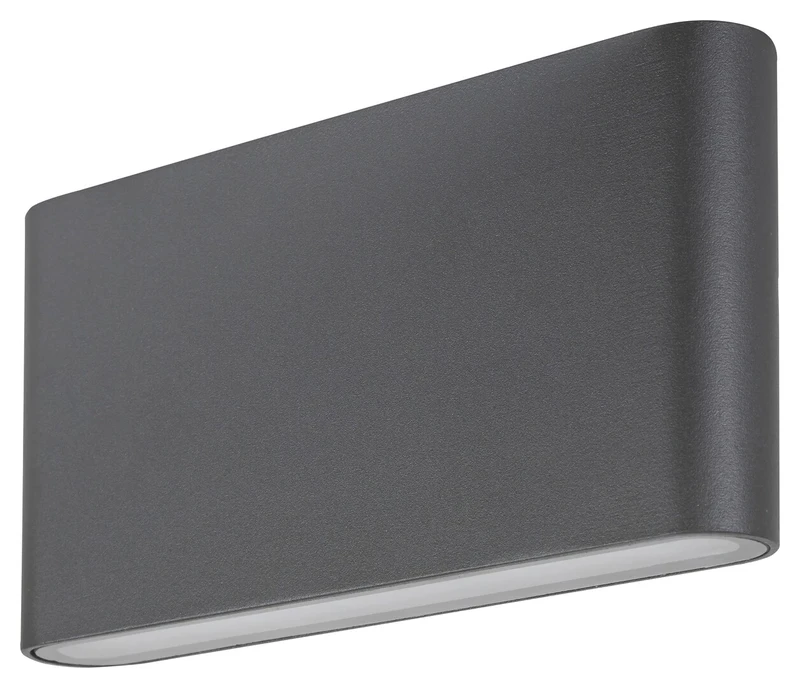 Nesna – LED външна стенна лампа в антрацит с опалово стъкло, 170×90мм, 12W, 3000K