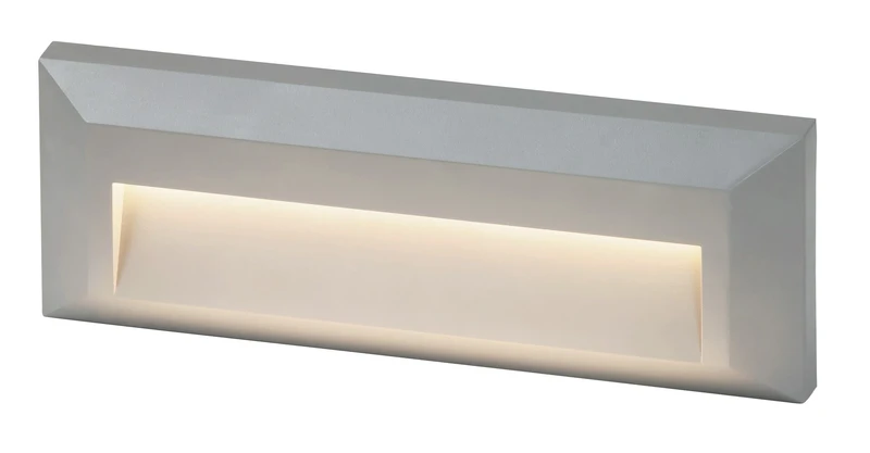 Pueblo – LED външна вградена лампа в сиво, 230×80мм, 1.6W, 4000K, IP65