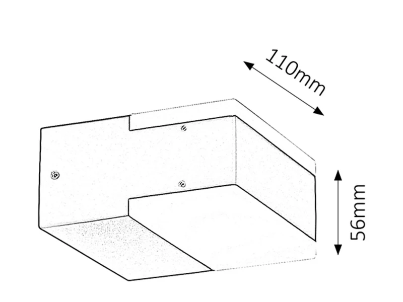Bona – LED външна стенна лампа в антрацит, 110×56мм, 9W, 4000K, IP54