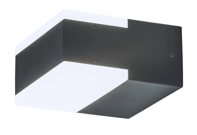 Външно стенно осветление Bona – LED външна стенна лампа в антрацит, 110×56мм, 9W, 4000K, IP54