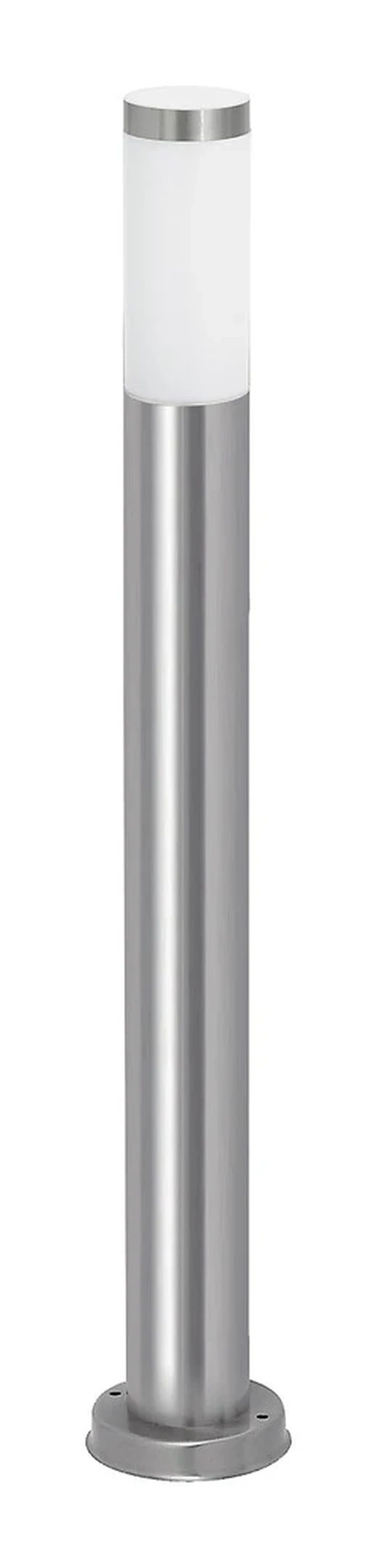 Външни стоящи лампи Inox torch – модерна градинска лампа в сатениран хром, Ø76мм, 650мм, IP44, 1×E27